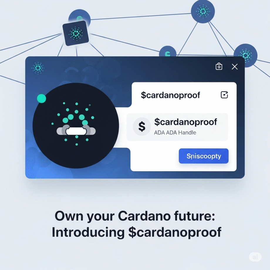 $cardanoproof Cardano ADA Handle $cardanoproof