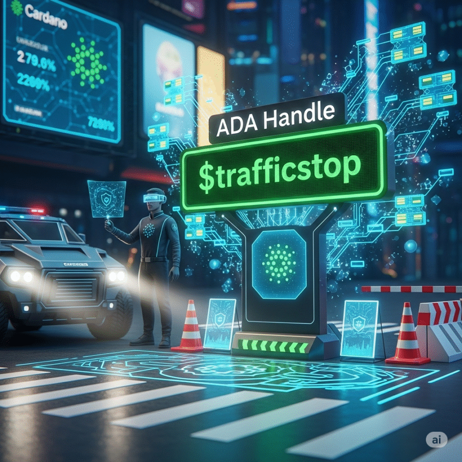 Premium Cardano Ada Handle $trafficstop for Sale Premium Cardano Ada Handle $trafficstop for Sale