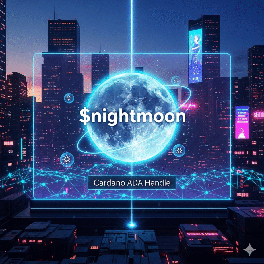 Premium Cardano Ada Handle $nightmoon for Sale Premium Cardano Ada Handle $nightmoon for Sale