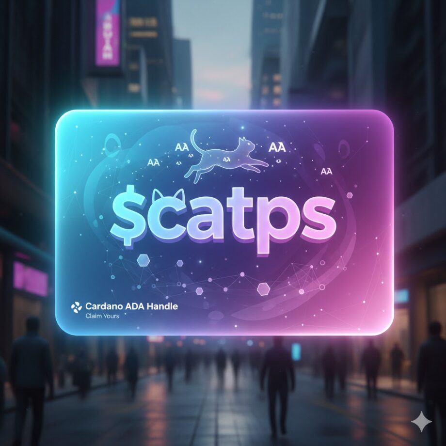 Premium Cardano Ada Handle $catps for Sale Premium Cardano Ada Handle $catps for Sale