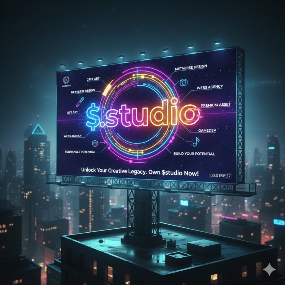 Premium Cardano Ada Handle $.studio for Sale Premium Cardano Ada Handle $.studio for Sale