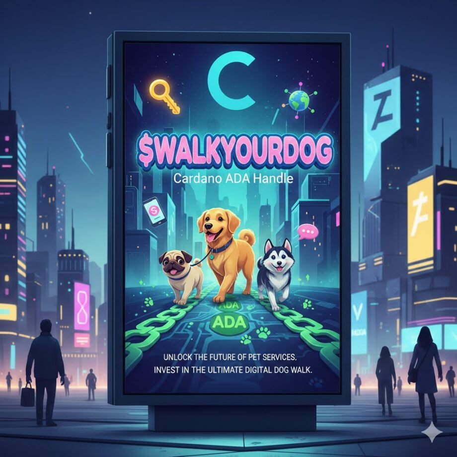 Premium Cardano Ada Handle $walkyourdog for Sale