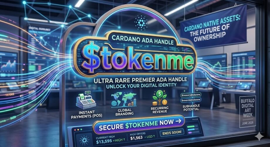 Premium Cardano Ada Handle $tokenme for Sale